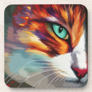 Cat's Eye Design Coaster