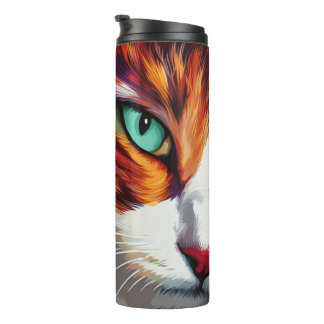 Cat's Eye Design Thermal Tumbler