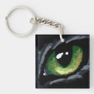 "Cat's Eye: Green" Key Chain