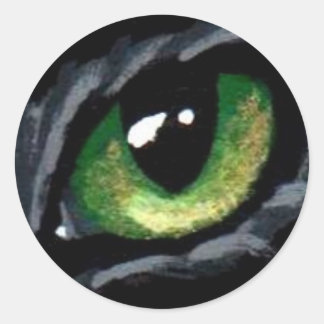 "Cat's Eye: Green" Sticker