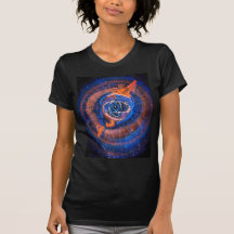 Cat's Eye Nebula colourful women's fitted t-shirt