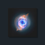 Cat's Eye Nebula glowing Canvas Print<br><div class="desc">The luminous Cat's Eye Nebula or NGC 6543,  is a relatively bright planetary nebula in the northern constellation of Draco,  discovered by William Herschel on February 15,  1786.  It throws of a glowing gas. NASA space</div>