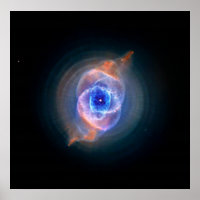 Cat's Eye Nebula glowing