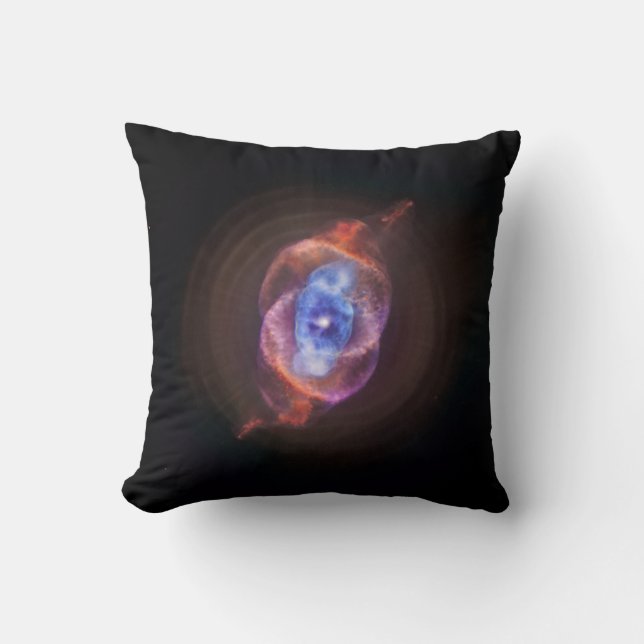 Cat's Eye Throw Pillow (Front)