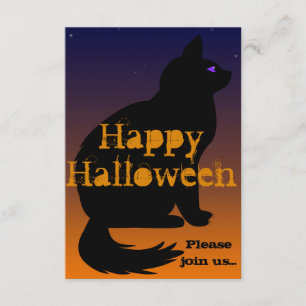 Cat's Eye's Halloween Invite