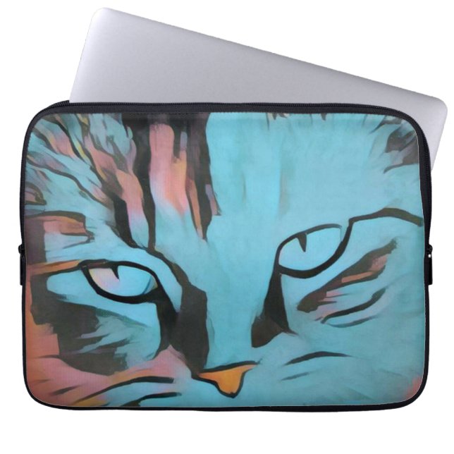Cats eyes laptop sleeves (Front)