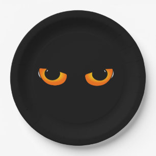 Cat's eyes paper plate
