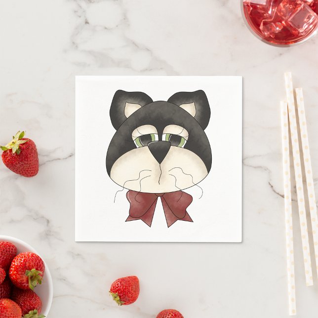Cats Face Paper Napkins (Creator Uploaded)