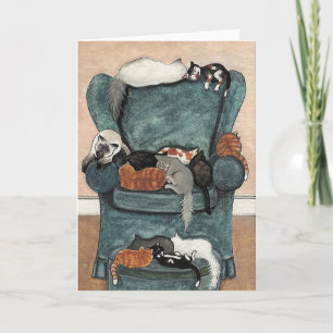Cats Favourite Chair Card by BiHrle