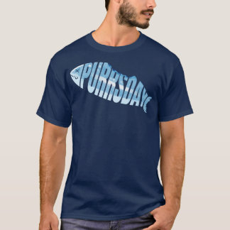 Cats Favourite Food Bit Dead Fish On Purrsday T-Shirt