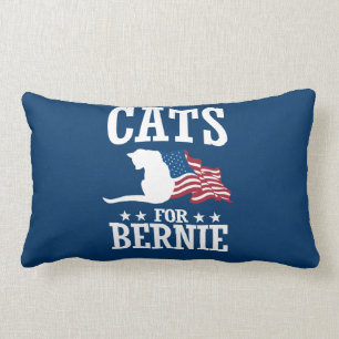CATS FOR BERNIE SANDERS LUMBAR PILLOW