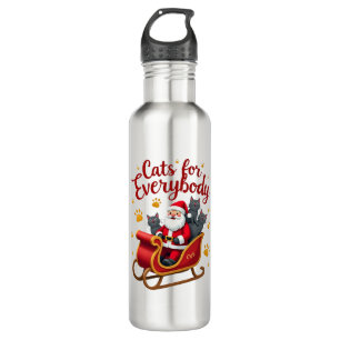 Cats For Everybody Cat Christmas Ugly Christmas Lo 710 Ml Water Bottle