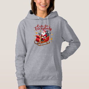 Cats For Everybody Cat Christmas Ugly Christmas Lo Hoodie