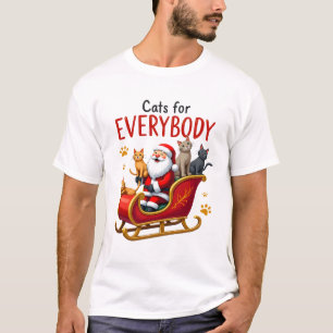 Cats For Everybody Cat Christmas Ugly Christmas Lo T-Shirt