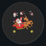 Cats For Everybody Christmas Cat Funny Xmas Men Wo Classic Round Sticker<br><div class="desc">Cats For Everybody Christmas Cat Funny Xmas Men Women Santa</div>