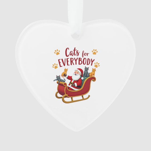 Cats For Everybody Christmas Cat Funny Xmas Women  (devant)