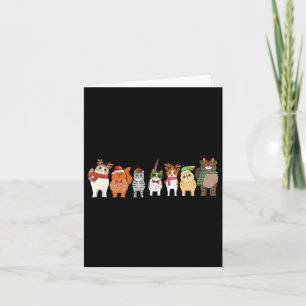 Cats For Everybody Christmas Cat Funny Xmas Women  Card