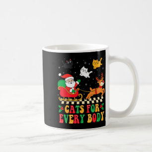 Cats For Everybody Christmas Cat Funny Xmas Women Coffee Mug