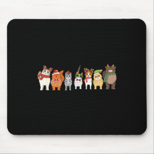 Cats For Everybody Christmas Cat Funny Xmas Women Mouse Pad