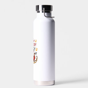Cats For Everybody Christmas Cat Funny Xmas Women  Water Bottle