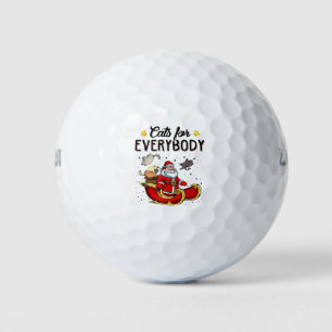 Cats for Everybody Christmas Cat Lover Gift Golf Balls
