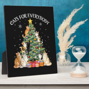Cats for Everybody Christmas Cat Lover Plaque