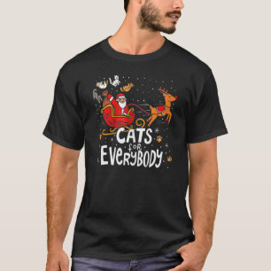 Cats For Everybody Christmas Pyjamas X mas Ugly Wo T-Shirt