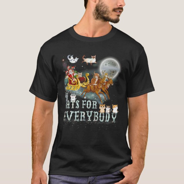 Cats For Everybody Santa Ugly Christmas Sweater (Front)