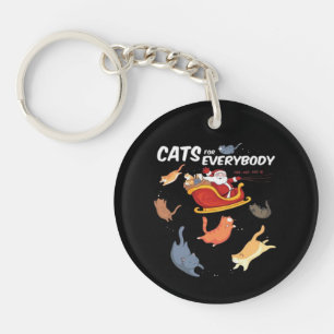 Cats for everyone keychain