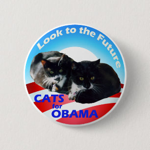 Cats For Obama 2 Inch Round Button