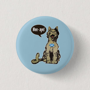 Cats for Scottish Independence Badge 1 Inch Round Button