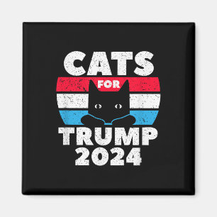 Cats For Trump 2024 Election Magnet