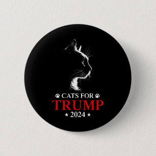 Cats For Trump 2024 Election Make Cats Safe Again 2 Inch Round Button