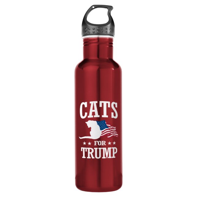 CATS FOR TRUMP 710 ML WATER BOTTLE (Front)