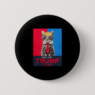 Cats For Trump Funny Tee For Vance Trump 2 Inch Round Button