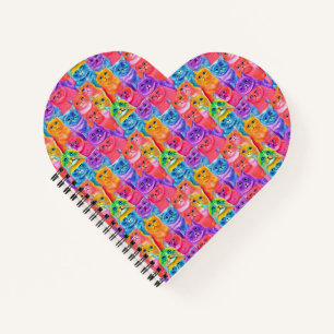 Cats Friends  Colorful Fun Notebook