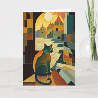 Cat's Gaze: Cubist Romances in North Africa Thank You Card