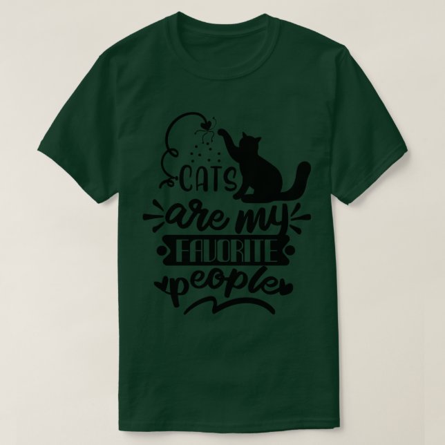 Cats Gift Kitten Cat Lover T-Shirt (Design Front)