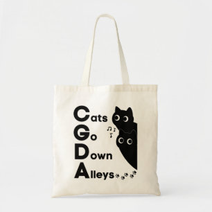 Cats Go Down Alleys CGDA Music Theory Tote Bag