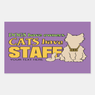 CATS HAVE STAFF custom stickers