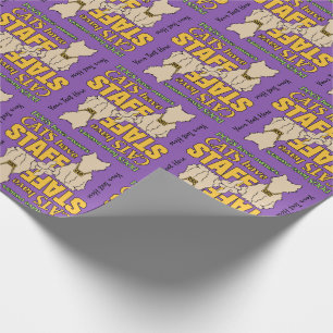 CATS HAVE STAFF custom wrapping paper