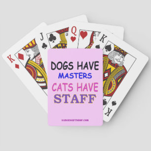 CATS HAVE STAFF PLAYING CARDS