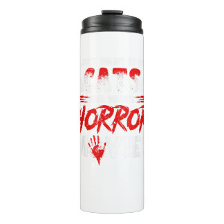 Cats & Horror Movies Thermal Tumbler