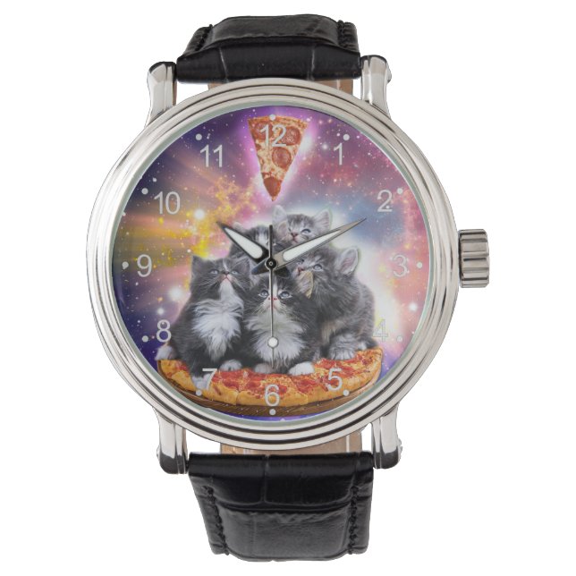 Cats Illuminatis and pizza Watch (Front)