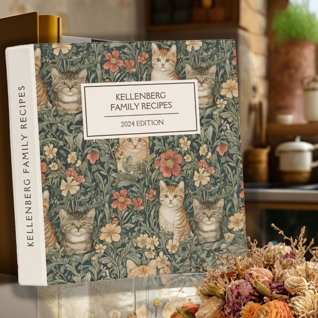 Cats in a Garden Family Recipes Binder (Creator Uploaded)