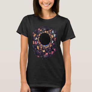 Cats in Black Hole  Cat  Cat Mom Cat Dad Men Women T-Shirt