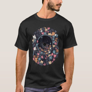 Cats in Black Hole  Cat  Cat Mom Cat Dad Men Women T-Shirt