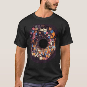 Cats in Black Hole  Cat  Cat Mom Cat Dad Men Women T-Shirt