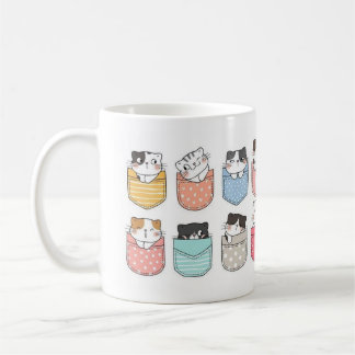Cats in Colorful Pockets Mug