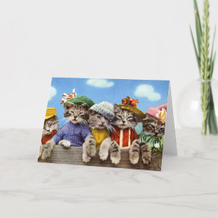 Cats in Hats Card